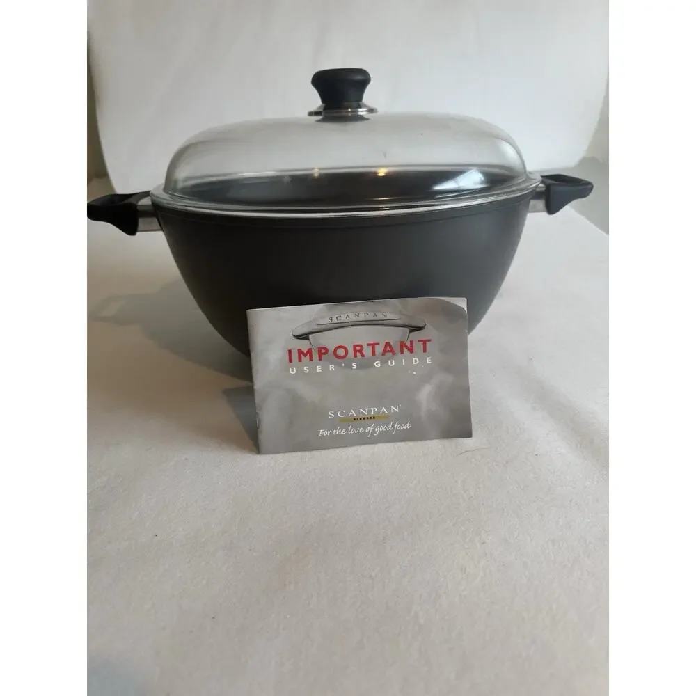 Scanpan professional 2000 series Dutch Oven 6.5 Qt Non-Stick Denmark glass lid